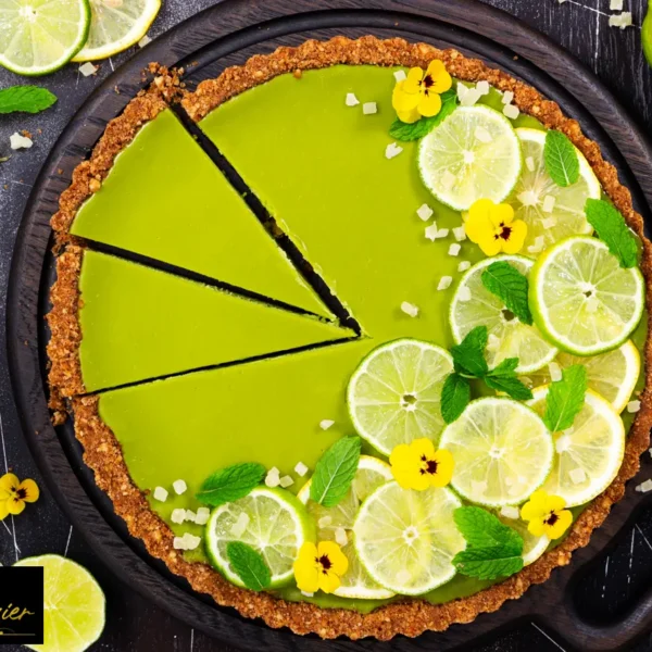 Tarte au citron vert et citron jaune façon Artisan Pâtissier, une tarte riche de saveurs acidulées délicates